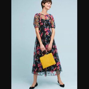 Anthropologie - Lucy Embroidered Midi Dress - Eva Franco